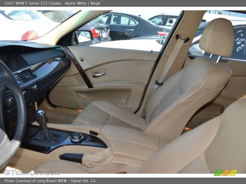 Alpine White / Beige 2007 BMW 5 Series 525i Sedan