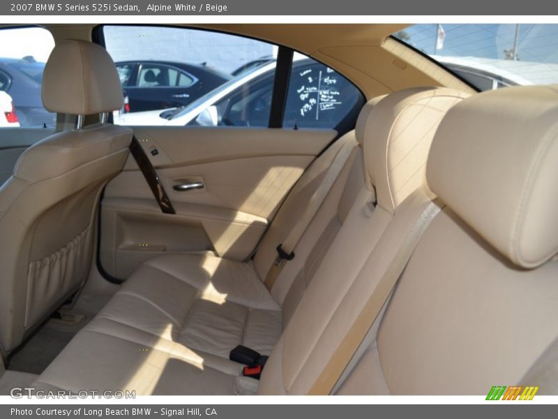 Alpine White / Beige 2007 BMW 5 Series 525i Sedan