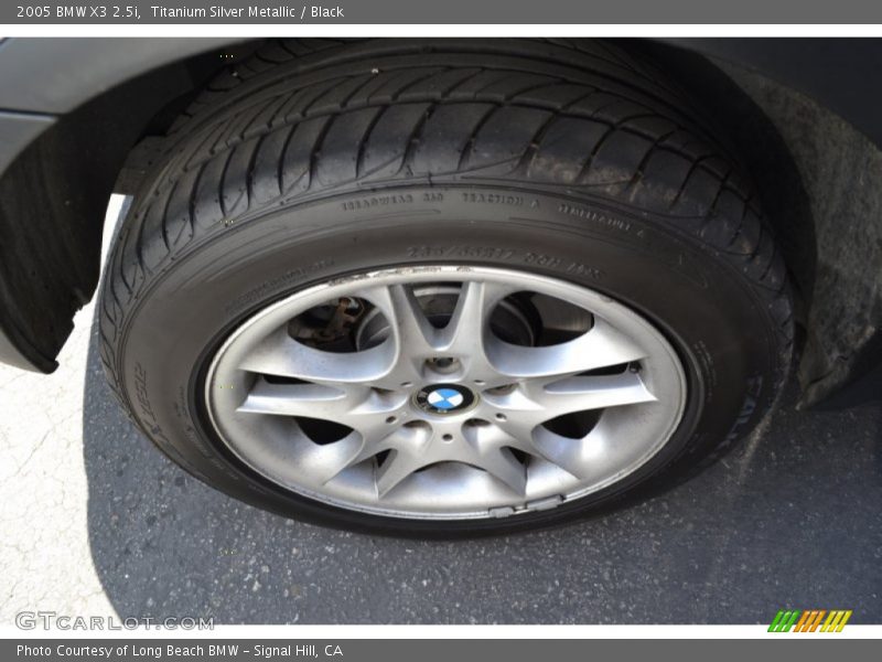 Titanium Silver Metallic / Black 2005 BMW X3 2.5i