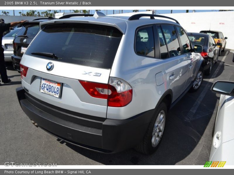 Titanium Silver Metallic / Black 2005 BMW X3 2.5i