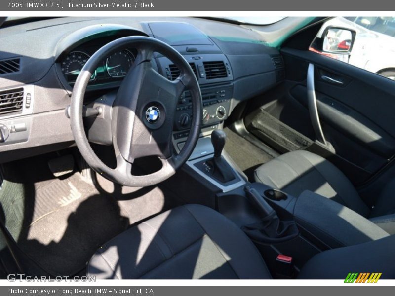 Titanium Silver Metallic / Black 2005 BMW X3 2.5i