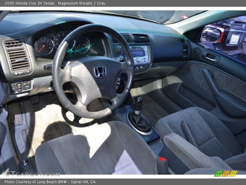 Magnesium Metallic / Gray 2005 Honda Civic EX Sedan