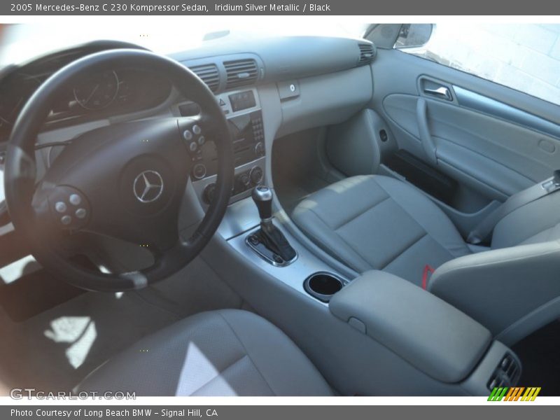 Iridium Silver Metallic / Black 2005 Mercedes-Benz C 230 Kompressor Sedan