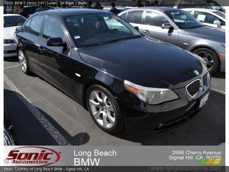 Jet Black / Black 2005 BMW 5 Series 545i Sedan