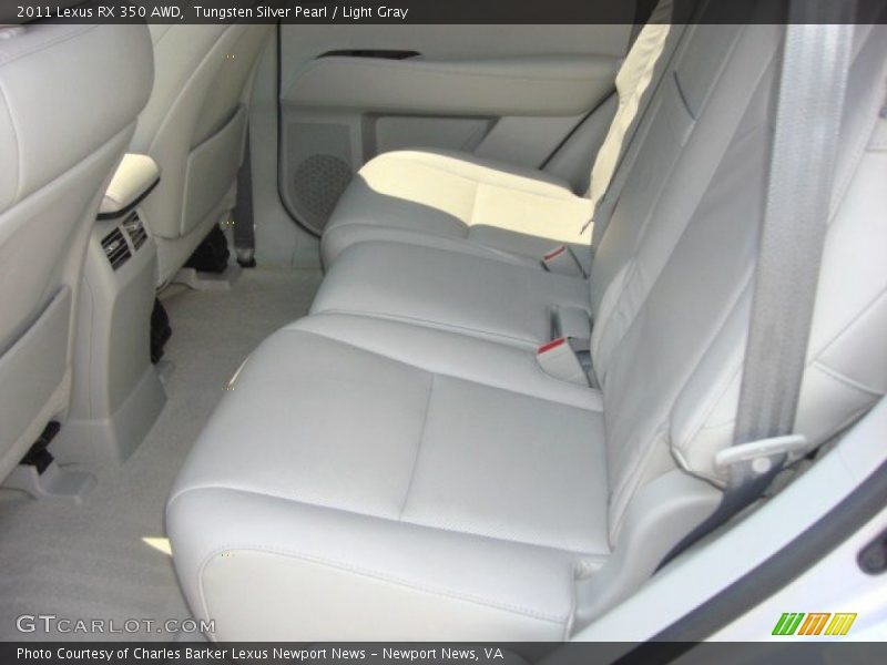 Tungsten Silver Pearl / Light Gray 2011 Lexus RX 350 AWD