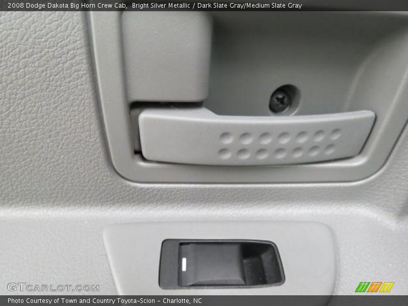 Bright Silver Metallic / Dark Slate Gray/Medium Slate Gray 2008 Dodge Dakota Big Horn Crew Cab