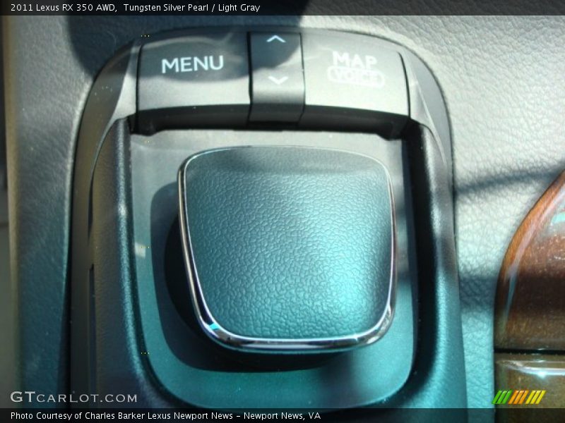 Tungsten Silver Pearl / Light Gray 2011 Lexus RX 350 AWD