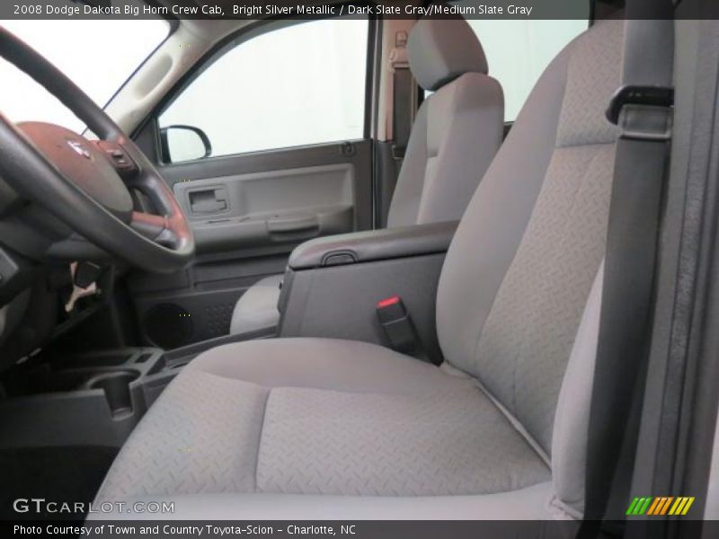 Bright Silver Metallic / Dark Slate Gray/Medium Slate Gray 2008 Dodge Dakota Big Horn Crew Cab