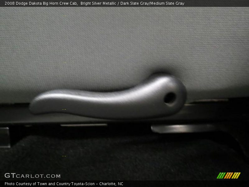 Bright Silver Metallic / Dark Slate Gray/Medium Slate Gray 2008 Dodge Dakota Big Horn Crew Cab