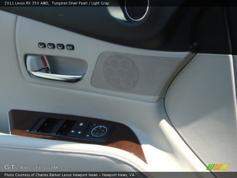 Tungsten Silver Pearl / Light Gray 2011 Lexus RX 350 AWD