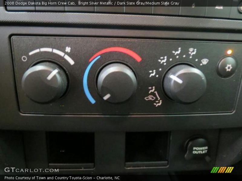 Bright Silver Metallic / Dark Slate Gray/Medium Slate Gray 2008 Dodge Dakota Big Horn Crew Cab
