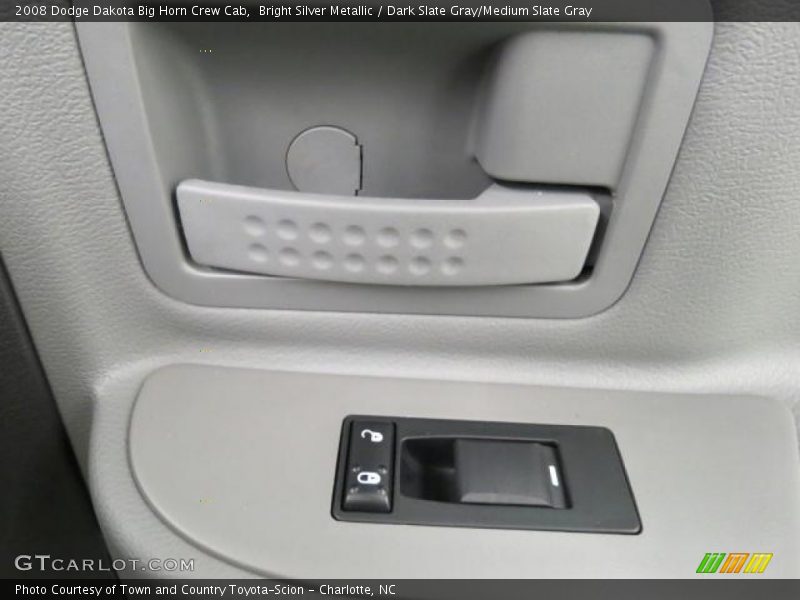 Bright Silver Metallic / Dark Slate Gray/Medium Slate Gray 2008 Dodge Dakota Big Horn Crew Cab