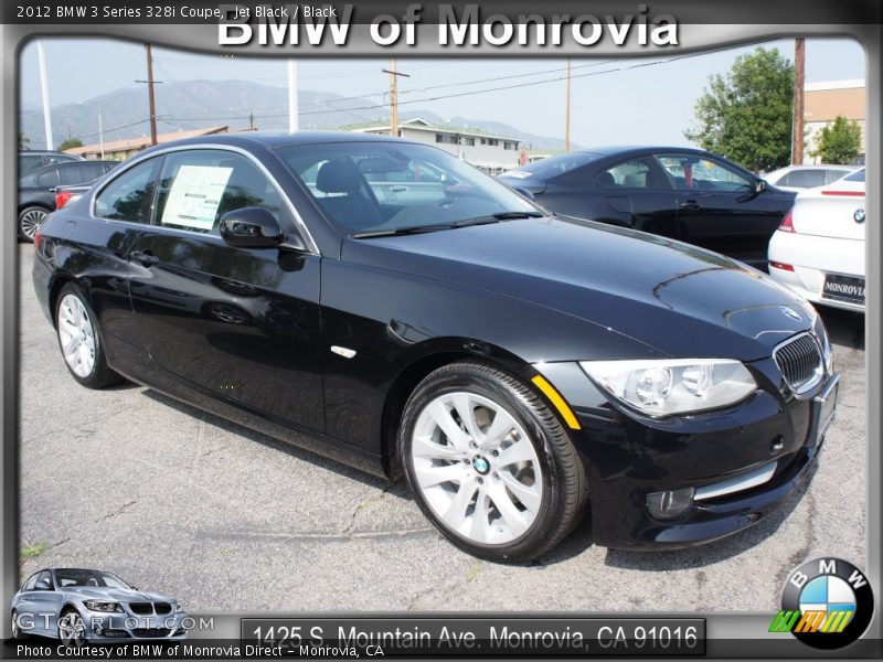 Jet Black / Black 2012 BMW 3 Series 328i Coupe