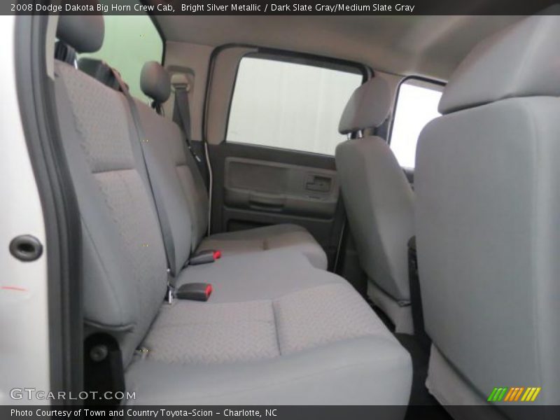 Bright Silver Metallic / Dark Slate Gray/Medium Slate Gray 2008 Dodge Dakota Big Horn Crew Cab