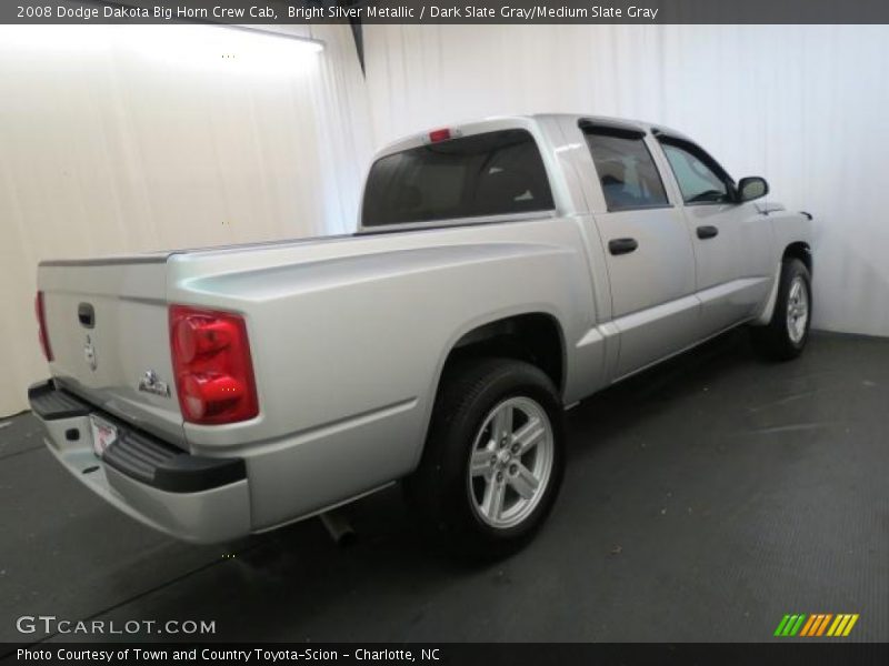 Bright Silver Metallic / Dark Slate Gray/Medium Slate Gray 2008 Dodge Dakota Big Horn Crew Cab