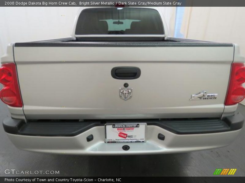 Bright Silver Metallic / Dark Slate Gray/Medium Slate Gray 2008 Dodge Dakota Big Horn Crew Cab