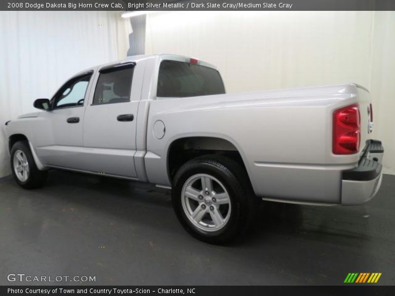Bright Silver Metallic / Dark Slate Gray/Medium Slate Gray 2008 Dodge Dakota Big Horn Crew Cab