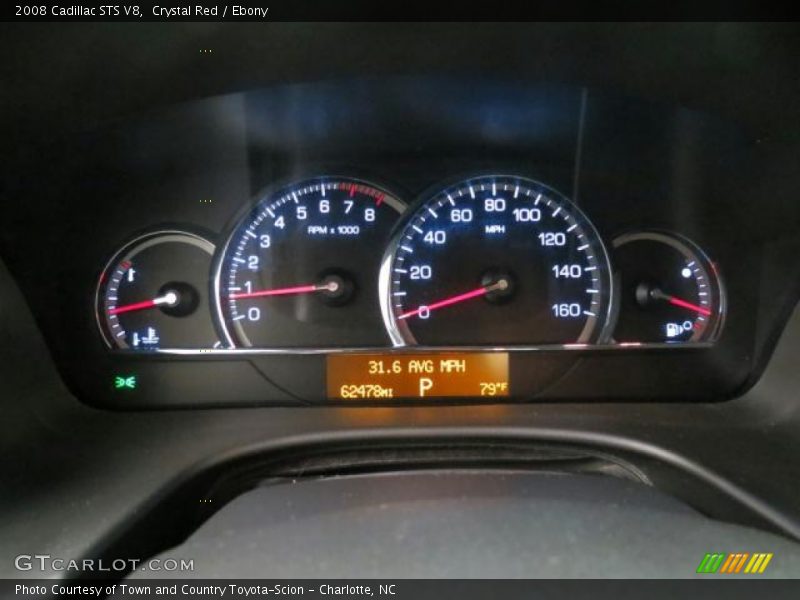 Crystal Red / Ebony 2008 Cadillac STS V8