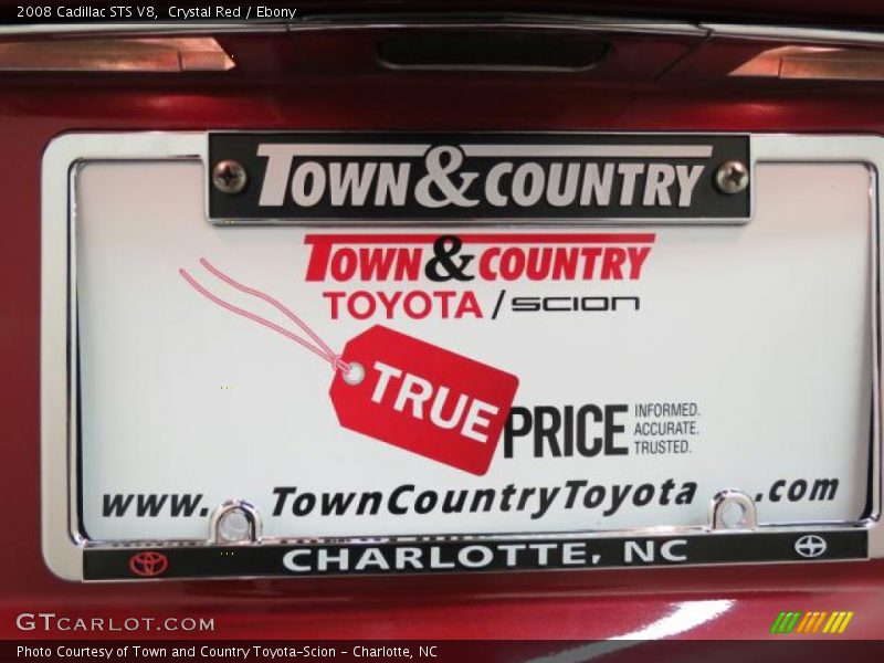 Crystal Red / Ebony 2008 Cadillac STS V8