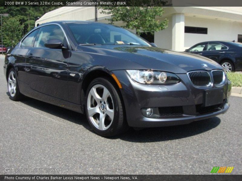 Sparkling Graphite Metallic / Black 2008 BMW 3 Series 328xi Coupe