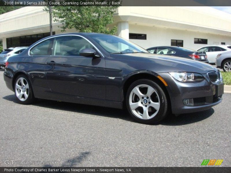 Sparkling Graphite Metallic / Black 2008 BMW 3 Series 328xi Coupe