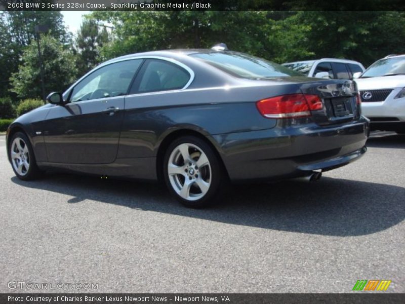 Sparkling Graphite Metallic / Black 2008 BMW 3 Series 328xi Coupe