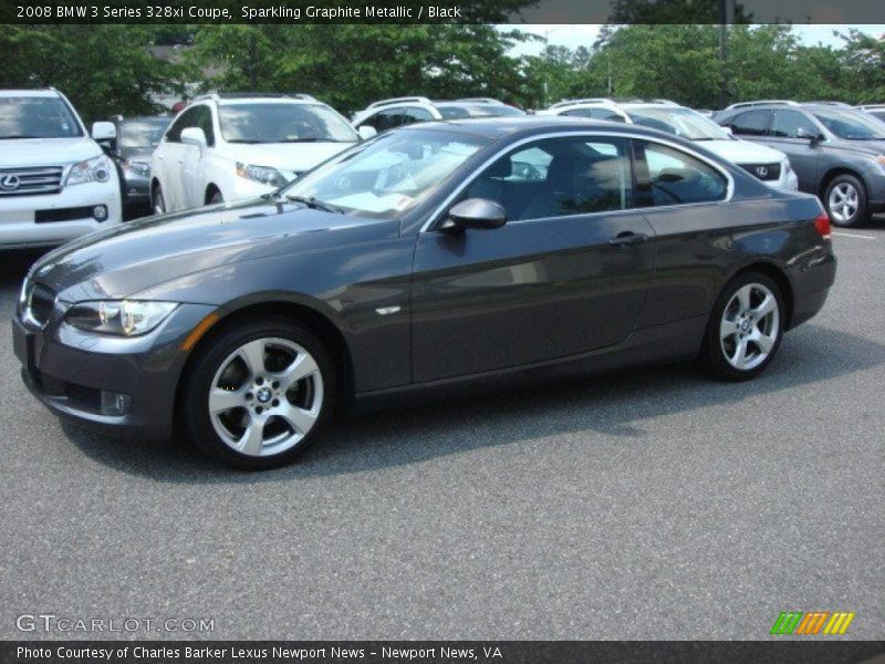 Sparkling Graphite Metallic / Black 2008 BMW 3 Series 328xi Coupe
