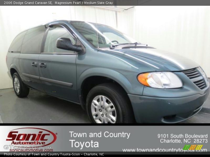 Magnesium Pearl / Medium Slate Gray 2006 Dodge Grand Caravan SE