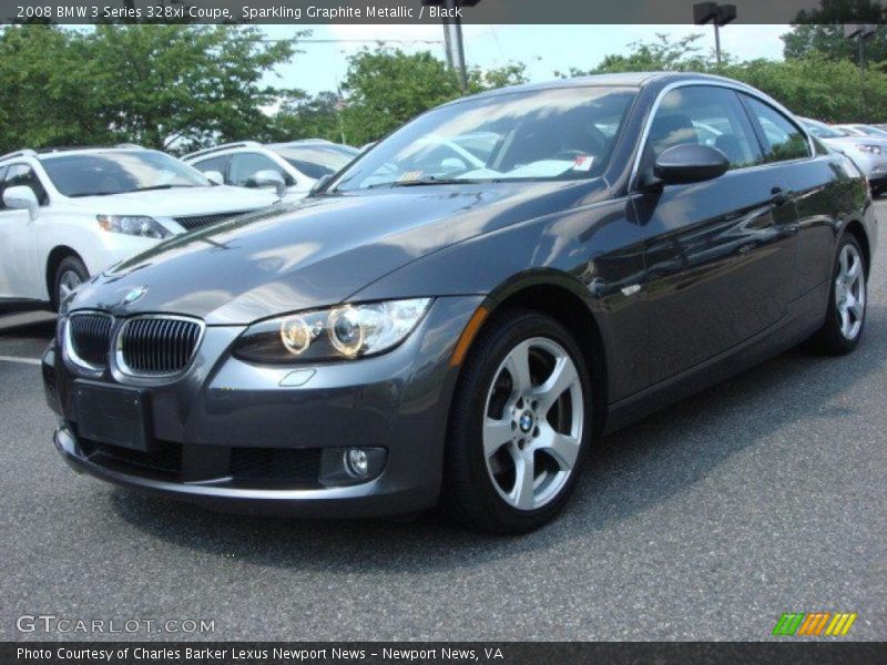 Sparkling Graphite Metallic / Black 2008 BMW 3 Series 328xi Coupe