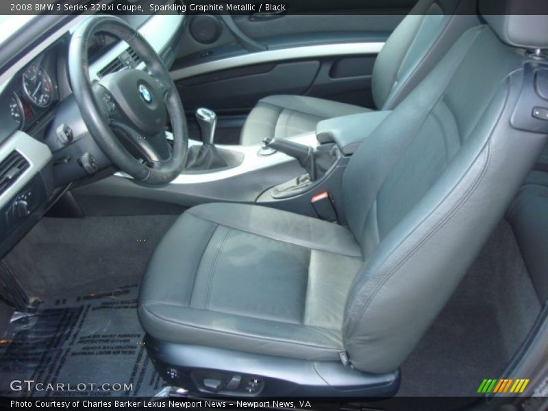 Sparkling Graphite Metallic / Black 2008 BMW 3 Series 328xi Coupe