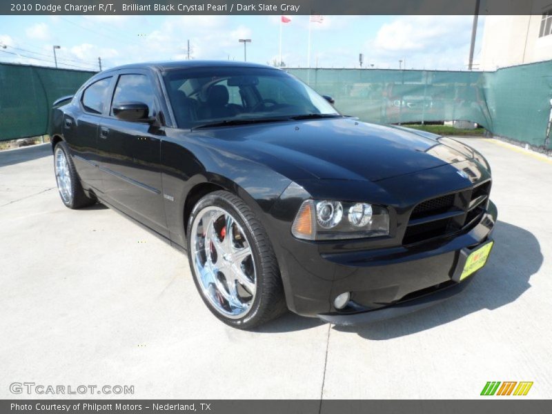Brilliant Black Crystal Pearl / Dark Slate Gray 2010 Dodge Charger R/T
