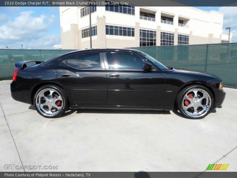 Brilliant Black Crystal Pearl / Dark Slate Gray 2010 Dodge Charger R/T