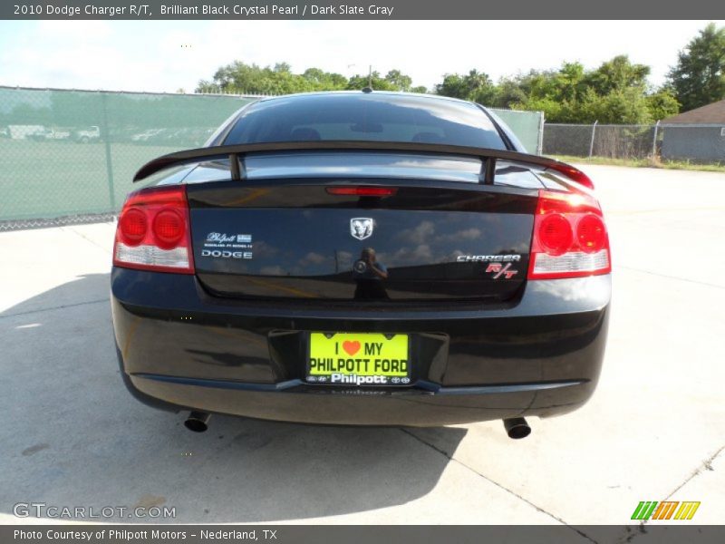 Brilliant Black Crystal Pearl / Dark Slate Gray 2010 Dodge Charger R/T