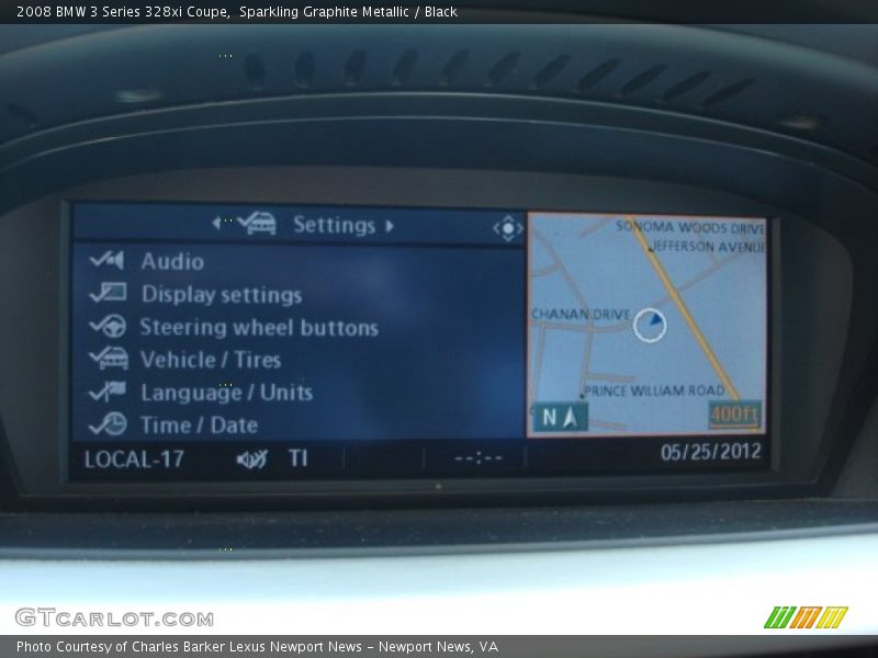 Sparkling Graphite Metallic / Black 2008 BMW 3 Series 328xi Coupe