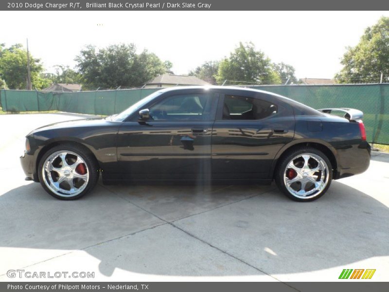 Brilliant Black Crystal Pearl / Dark Slate Gray 2010 Dodge Charger R/T
