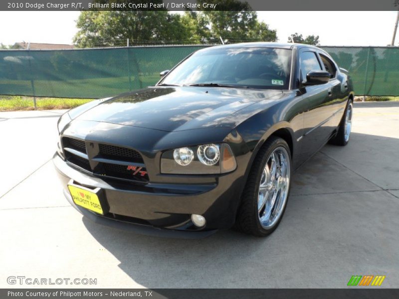 Brilliant Black Crystal Pearl / Dark Slate Gray 2010 Dodge Charger R/T