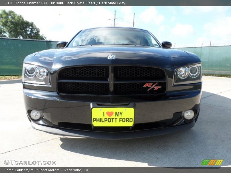 Brilliant Black Crystal Pearl / Dark Slate Gray 2010 Dodge Charger R/T