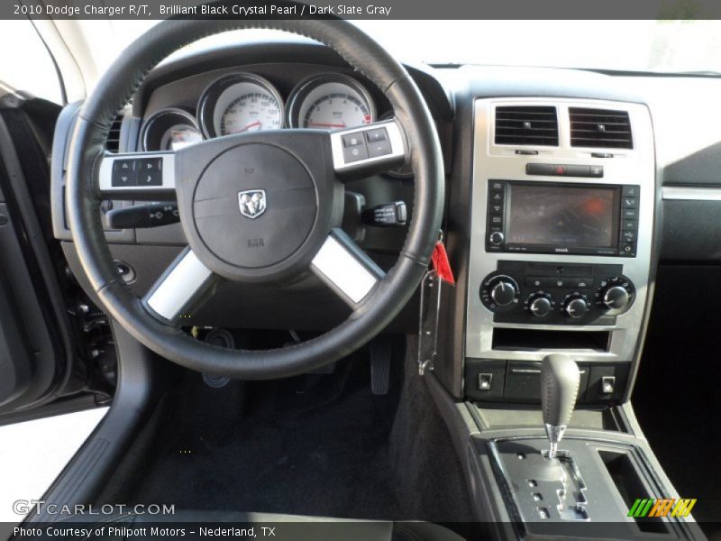 Brilliant Black Crystal Pearl / Dark Slate Gray 2010 Dodge Charger R/T