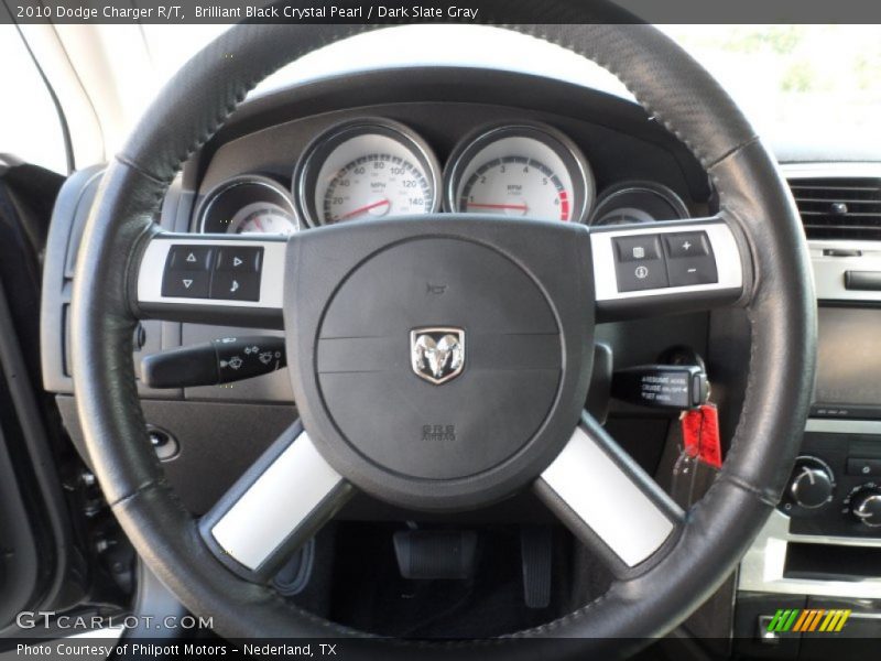 Brilliant Black Crystal Pearl / Dark Slate Gray 2010 Dodge Charger R/T