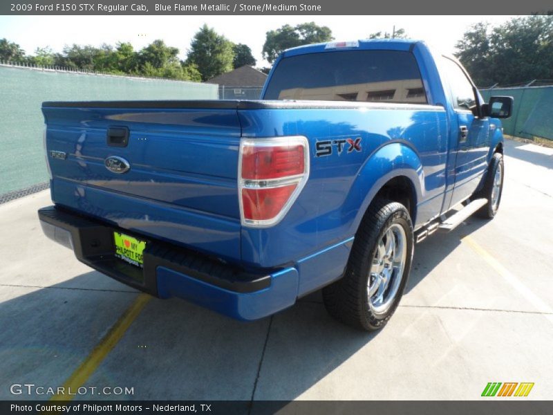 Blue Flame Metallic / Stone/Medium Stone 2009 Ford F150 STX Regular Cab