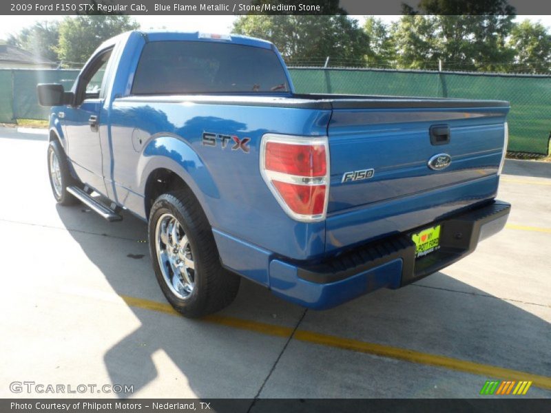 Blue Flame Metallic / Stone/Medium Stone 2009 Ford F150 STX Regular Cab