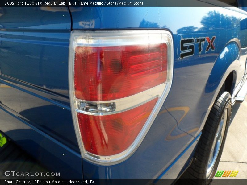 Blue Flame Metallic / Stone/Medium Stone 2009 Ford F150 STX Regular Cab