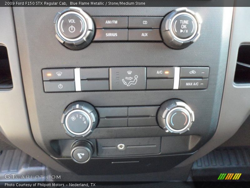 Blue Flame Metallic / Stone/Medium Stone 2009 Ford F150 STX Regular Cab