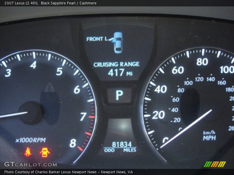 Black Sapphire Pearl / Cashmere 2007 Lexus LS 460