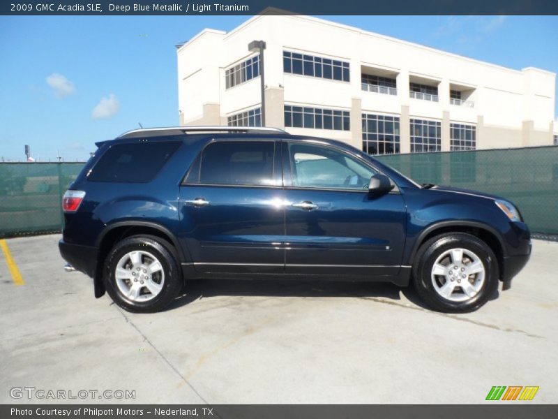 Deep Blue Metallic / Light Titanium 2009 GMC Acadia SLE