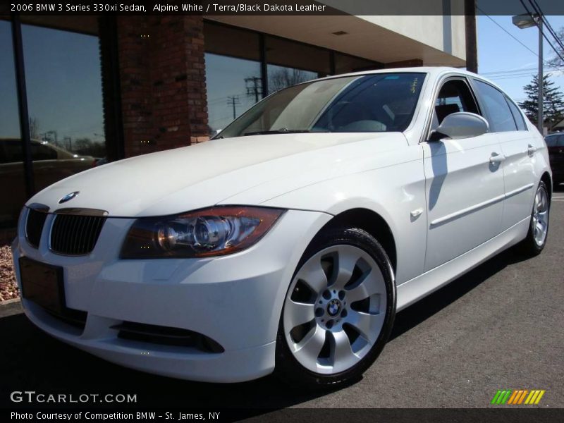 Alpine White / Terra/Black Dakota Leather 2006 BMW 3 Series 330xi Sedan