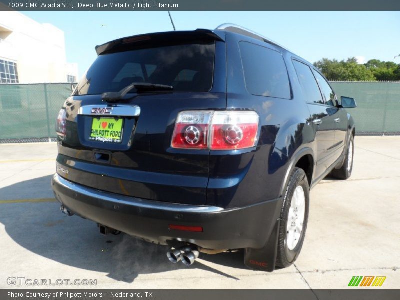 Deep Blue Metallic / Light Titanium 2009 GMC Acadia SLE