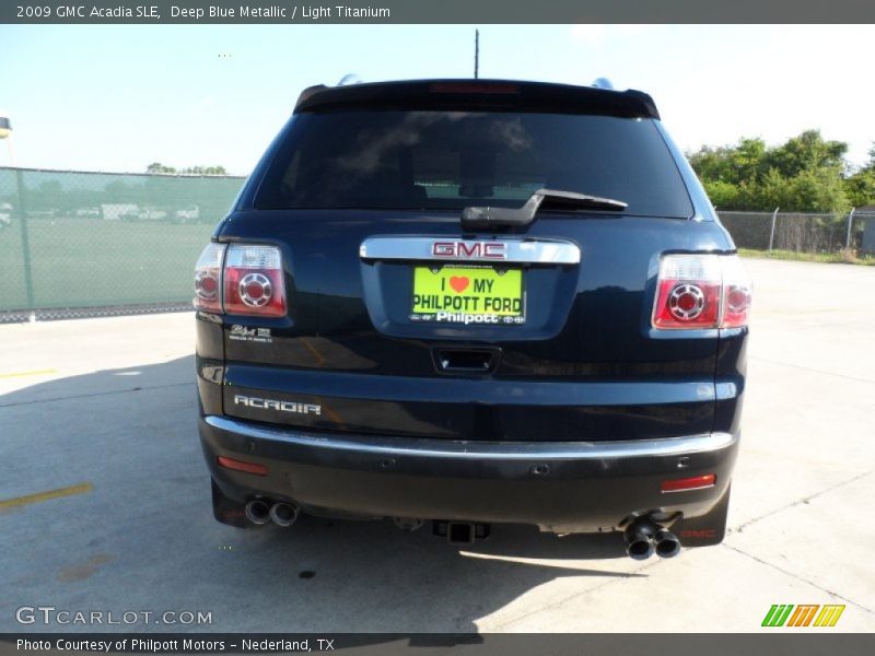 Deep Blue Metallic / Light Titanium 2009 GMC Acadia SLE