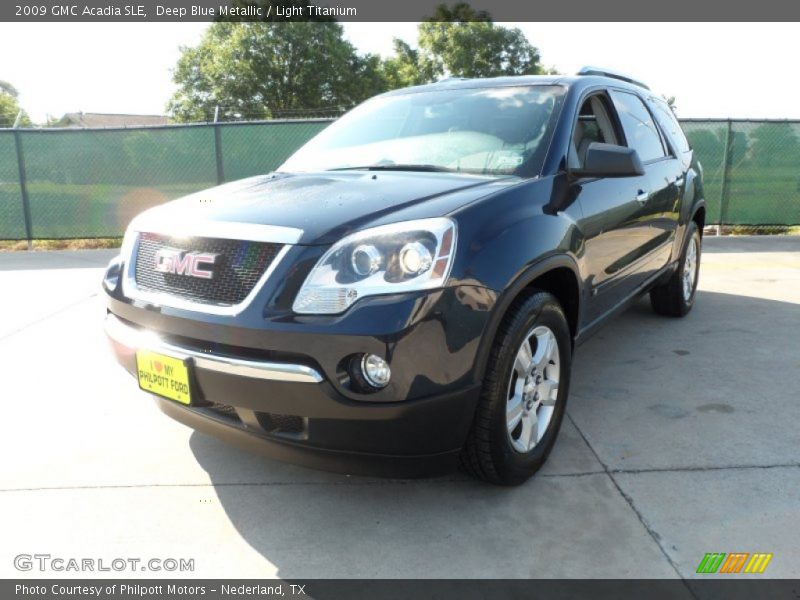 Deep Blue Metallic / Light Titanium 2009 GMC Acadia SLE