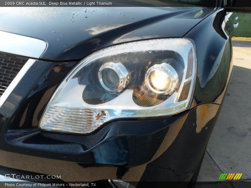 Deep Blue Metallic / Light Titanium 2009 GMC Acadia SLE